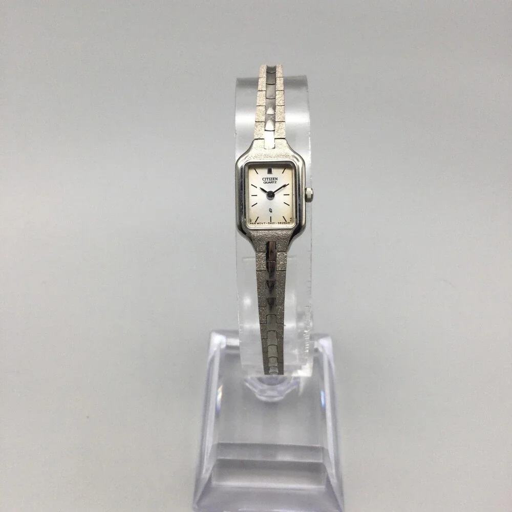 Vintage Citizen Womens Watch 13mm Silver Tone 5421-S21532 New Battery 7